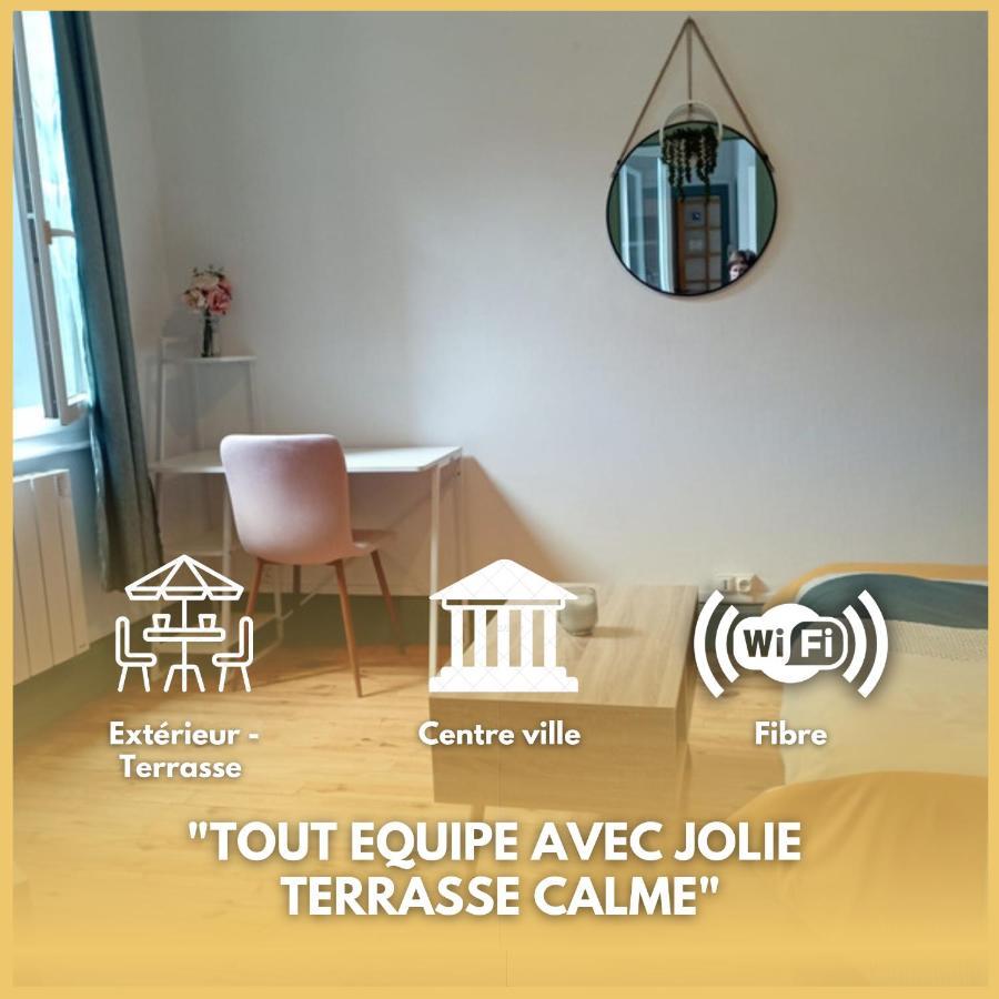 La Terrasse Zen Dacher - Superbe Appartement 30 M2 Tout Equipe Avec Terrasse Coeur Vichy Proche Gare Thermes Cures Extérieur photo